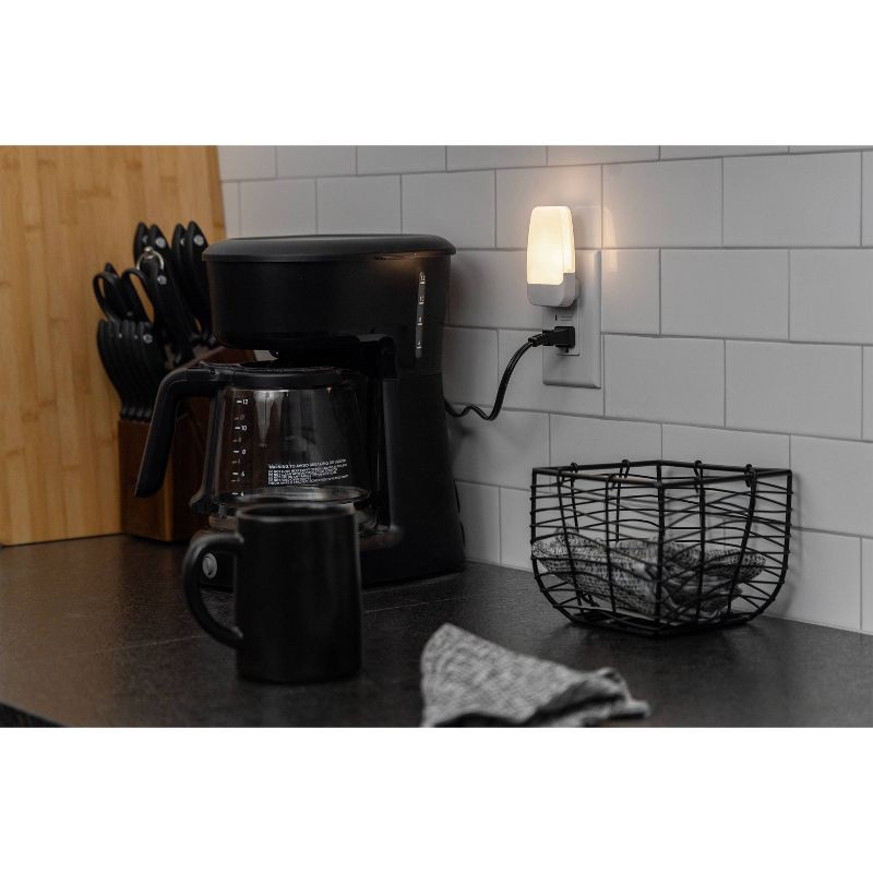 slide 10 of 15, Energizer 2pk LED Contemporary Night Lights: Plug-In Wall Nightlight, Electric, White, All Ages, No Assembly Required, 2 ct