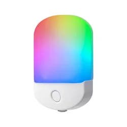 Energizer Color Changing LED Light Sensing Night Light: Plug-In Nightlight for Kids', Electric Wall Plug, 0.5W LED