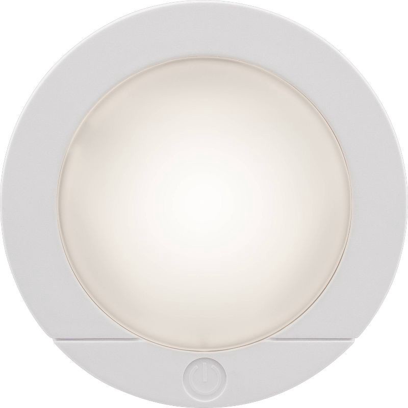 slide 9 of 12, Energizer 2pk LED Battery Operated LED Puck Lights Indoor Touch Activated 20lm White: Tap Light for Closet, UL Listed, 2 ct