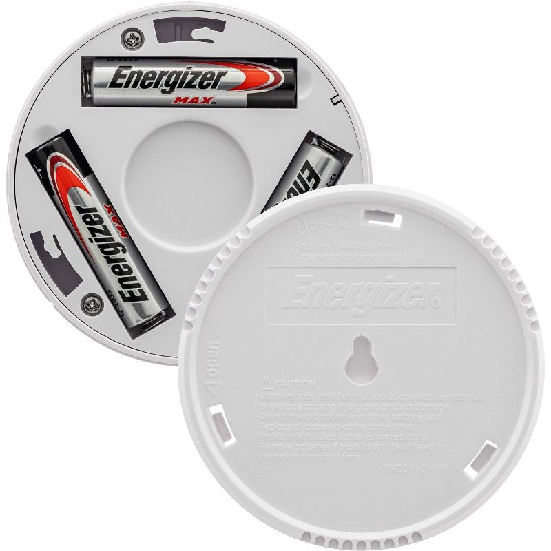 slide 10 of 12, Energizer 2pk LED Battery Operated LED Puck Lights Indoor Touch Activated 20lm White: Tap Light for Closet, UL Listed, 2 ct