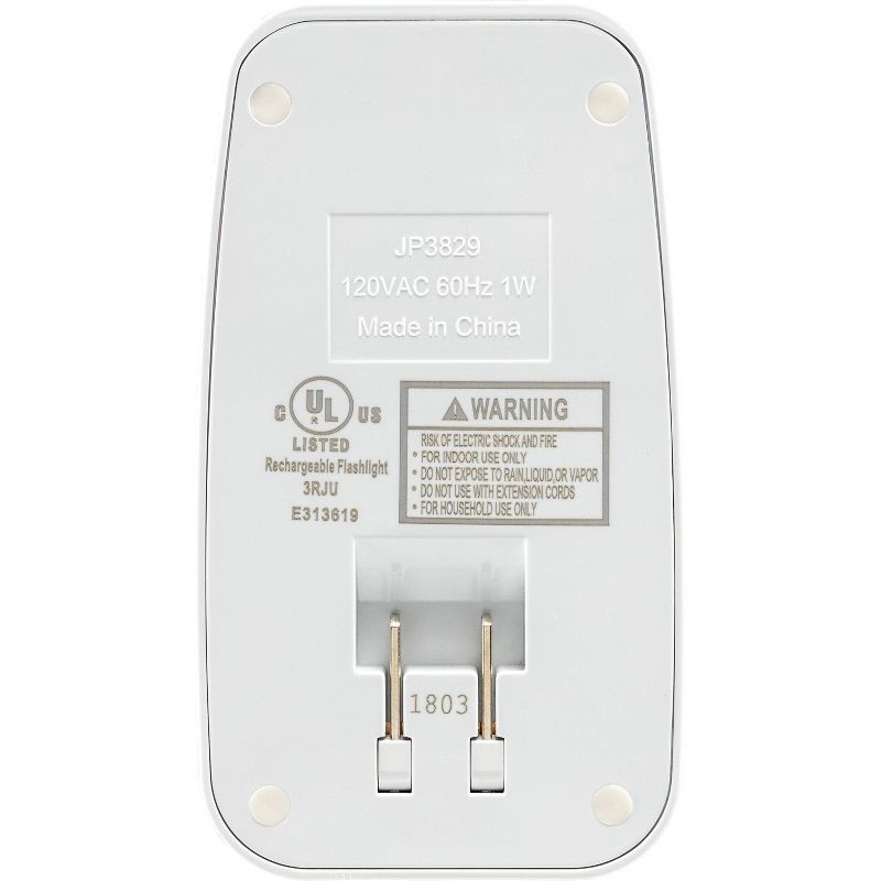 slide 5 of 19, Energizer LED Power Failure Night Light Auto On/Off Euro White: Plug-In Nightlight, Electric, All Ages, 1 Watt LED, 1 ct