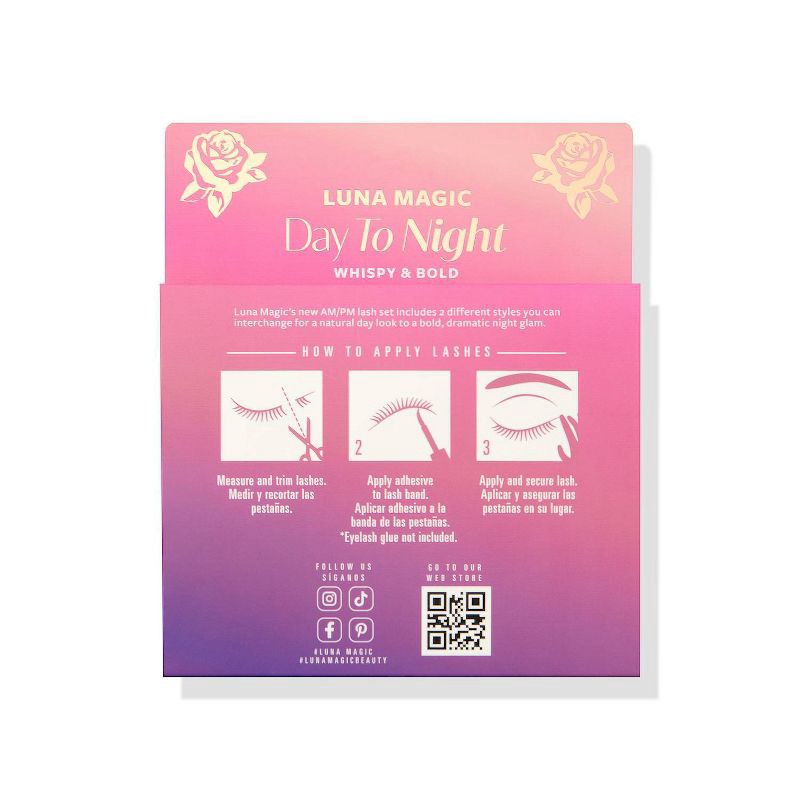 slide 2 of 4, LUNA MAGIC Faux Mink Lashes - Day To Night - 2pc, 2 ct