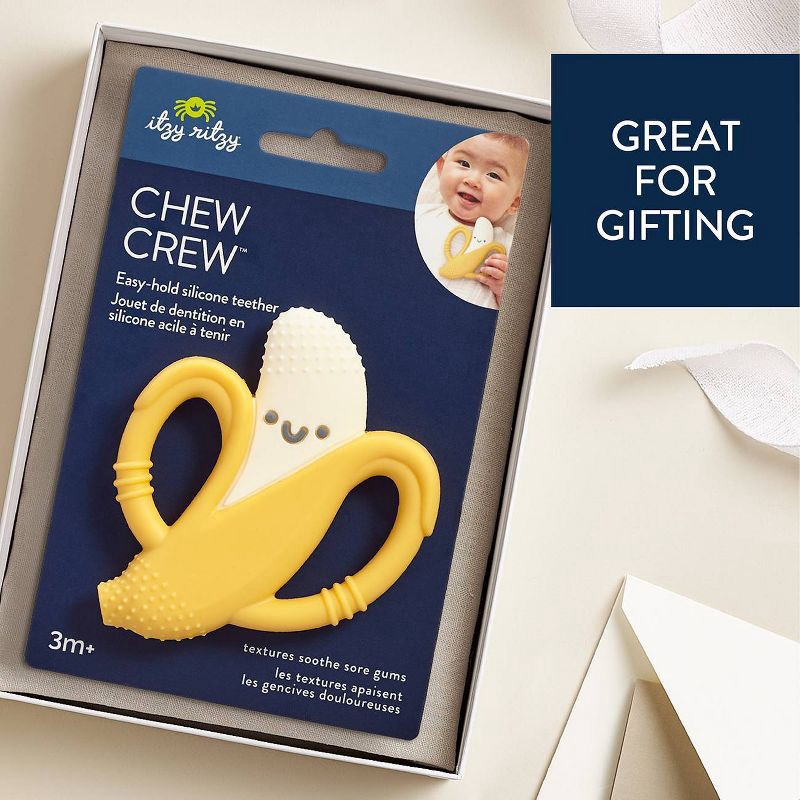 slide 4 of 6, Itzy Ritzy Easy Hold Teether - Banana, 1 ct