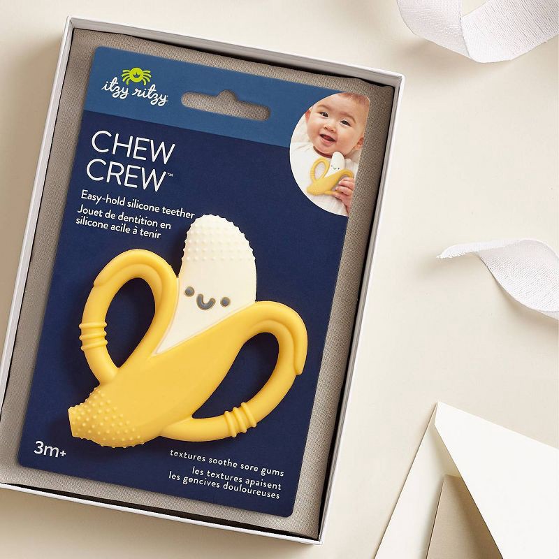 slide 6 of 6, Itzy Ritzy Easy Hold Teether - Banana, 1 ct