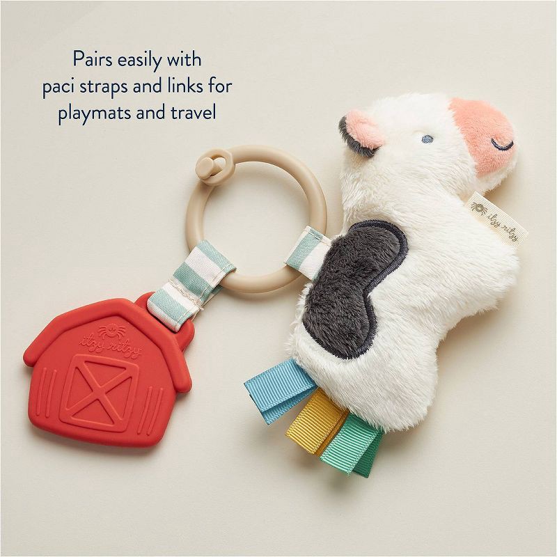 slide 2 of 8, Itzy Ritzy Pal Teether - Cow, 1 ct