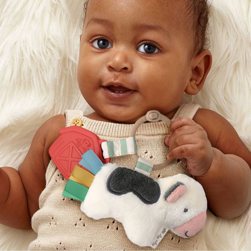 slide 3 of 8, Itzy Ritzy Pal Teether - Cow, 1 ct