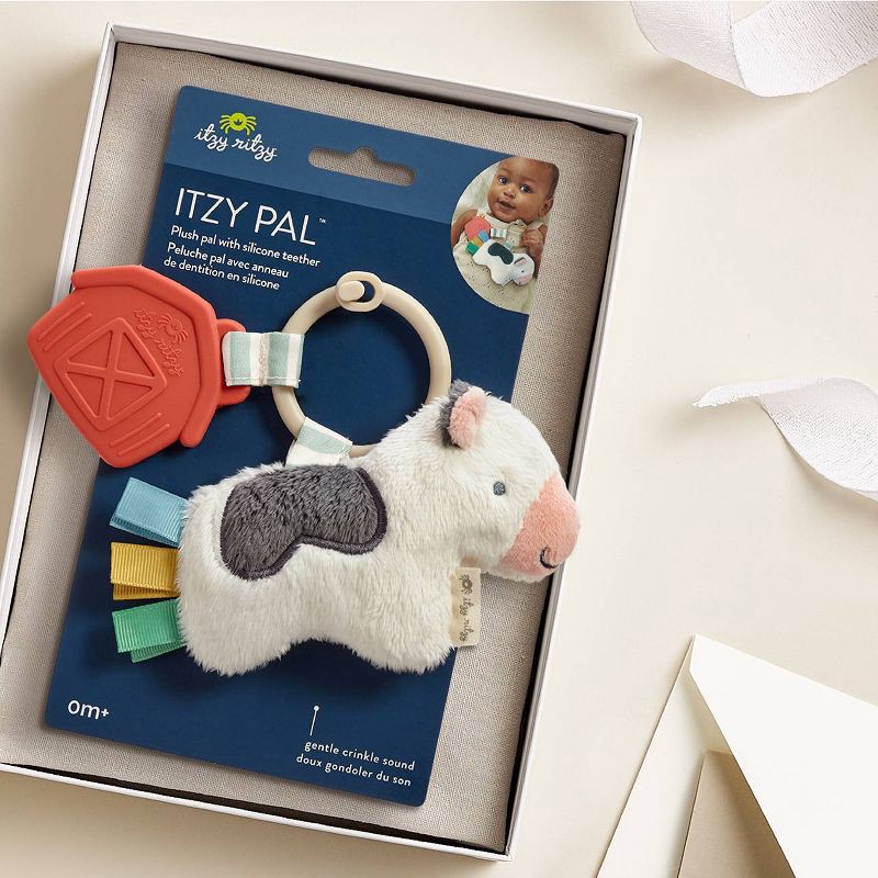 slide 8 of 8, Itzy Ritzy Pal Teether - Cow, 1 ct
