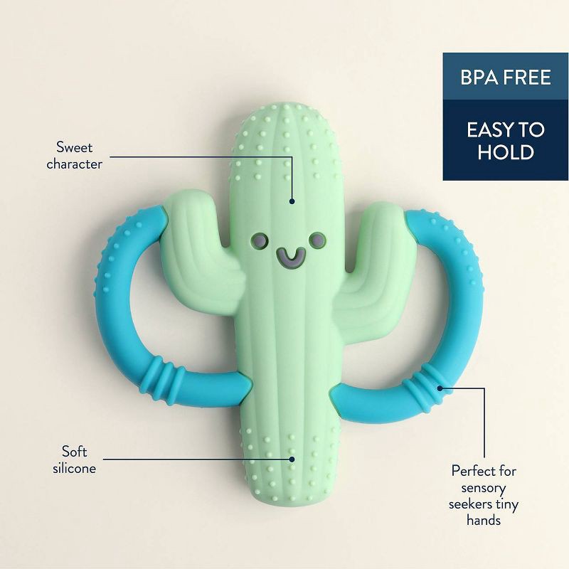 slide 2 of 8, Itzy Ritzy Easy Hold Teether - Cactus, 1 ct