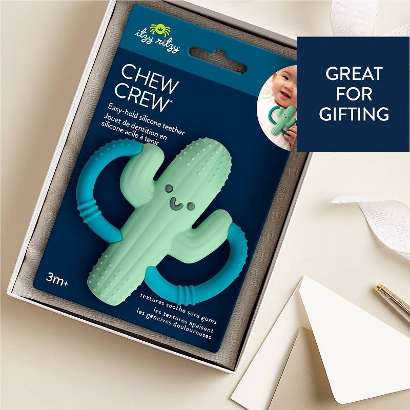 slide 5 of 8, Itzy Ritzy Easy Hold Teether - Cactus, 1 ct