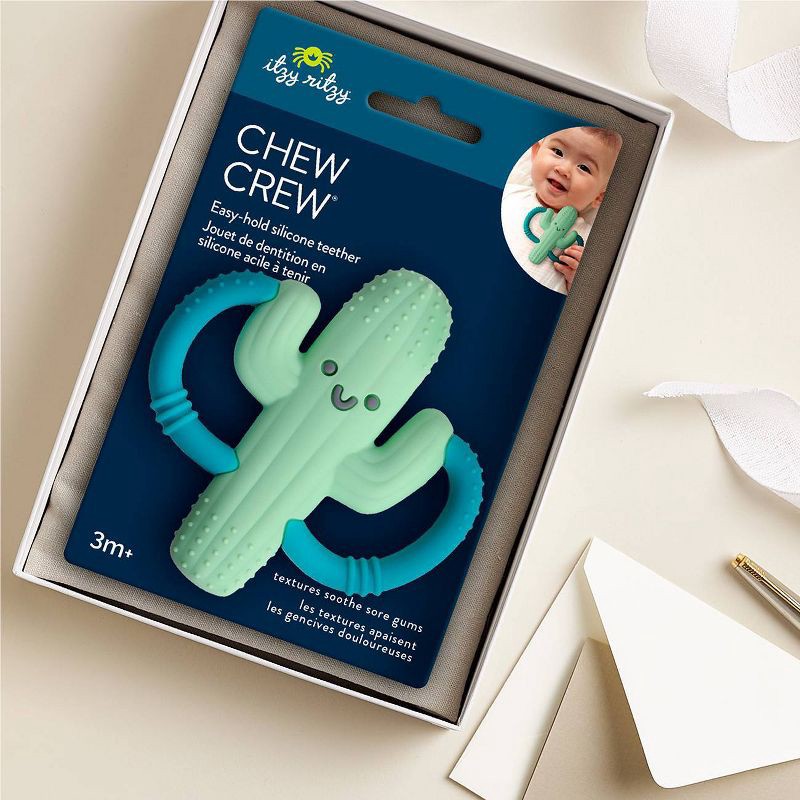 slide 8 of 8, Itzy Ritzy Easy Hold Teether - Cactus, 1 ct