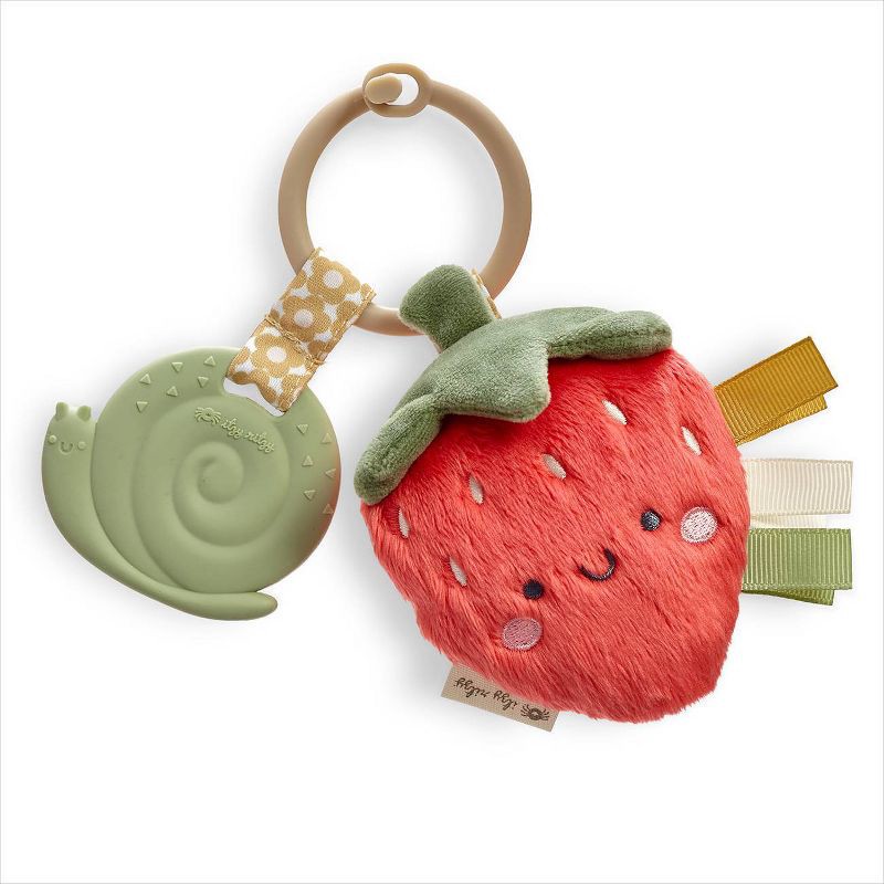 slide 1 of 5, Itzy Ritzy Pal Teether - Strawberry, 1 ct