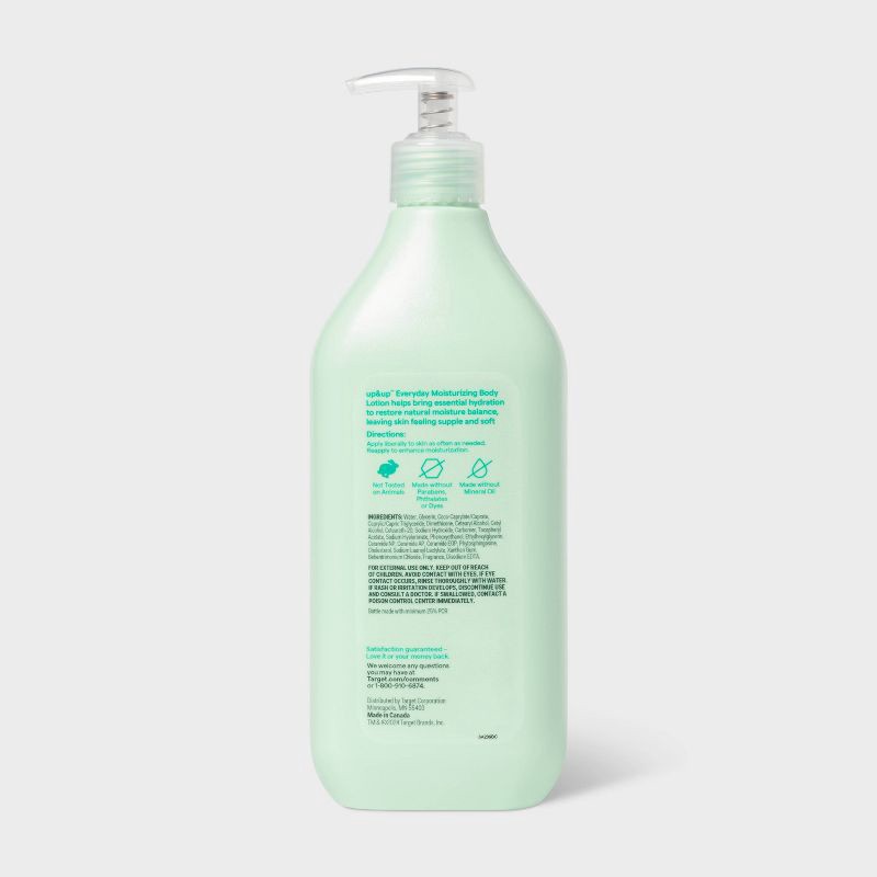 slide 3 of 3, Everyday Moisturizing Body Lotion - 20 fl oz - Vanilla & White Jasmine - up&up™, 20 fl oz