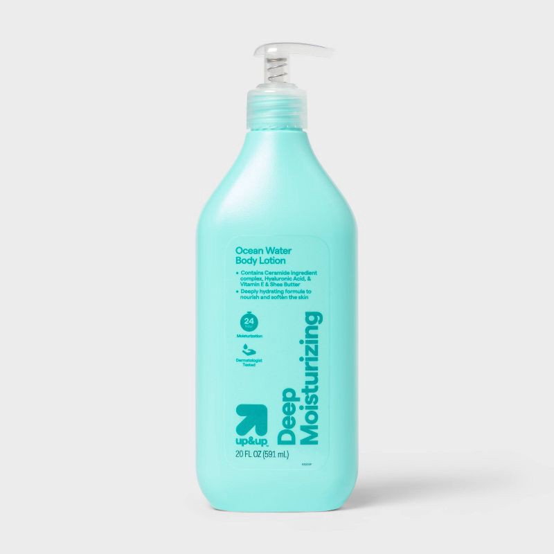 slide 1 of 3, Deep Moisturizing Body Lotion - Ocean Water - 20 fl oz - up&up™, 20 fl oz