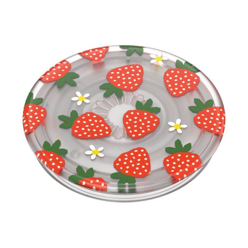slide 3 of 5, PopSockets PlantCore Translucent Cell Phone Grip & Stand - Berries and Cream, 1 ct