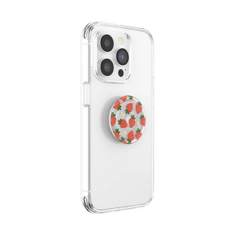 slide 4 of 5, PopSockets PlantCore Translucent Cell Phone Grip & Stand - Berries and Cream, 1 ct