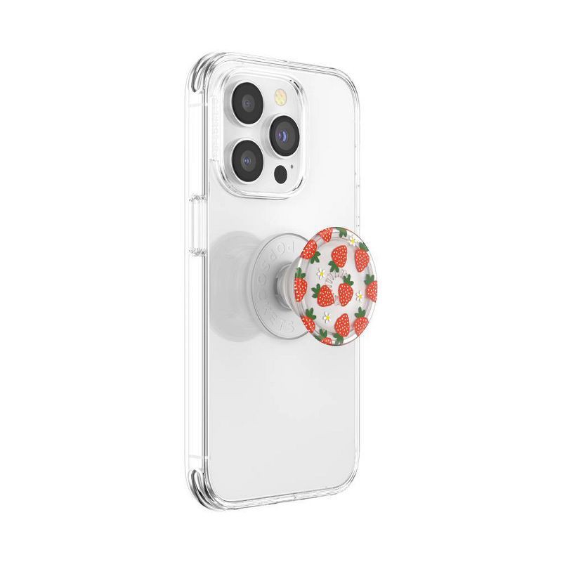 slide 5 of 5, PopSockets PlantCore Translucent Cell Phone Grip & Stand - Berries and Cream, 1 ct