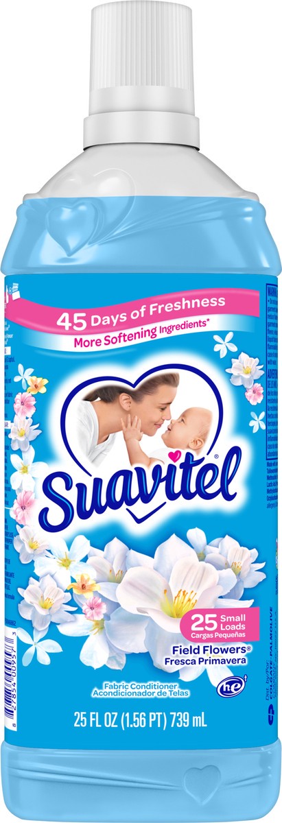 slide 5 of 9, Suavitel Fabric Softener, Field Flowers, 25 Oz., 25 fl oz