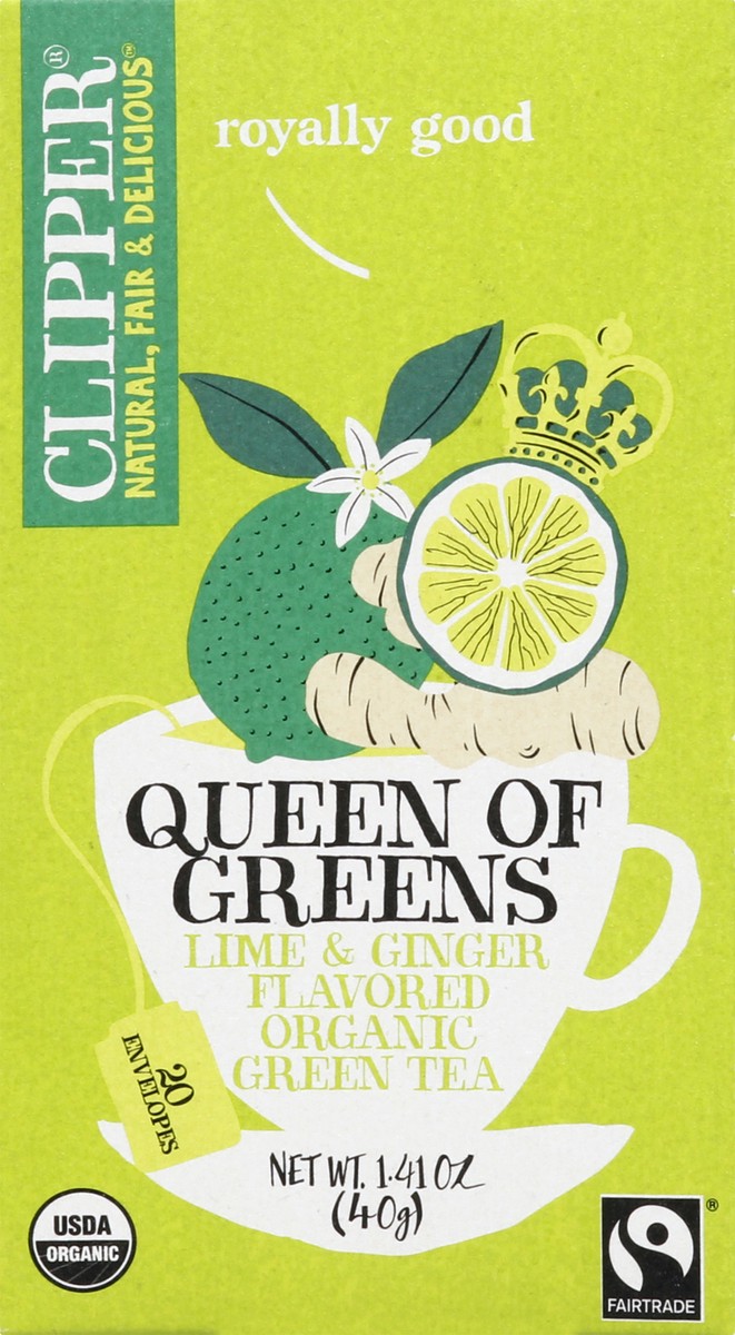 slide 7 of 13, Clipper Queen of Greens Green Tea, 20 ct