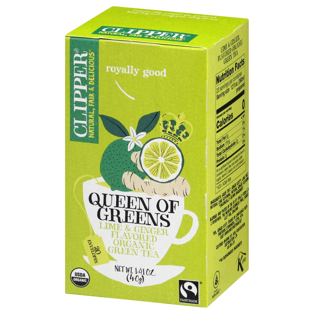slide 11 of 13, Clipper Queen of Greens Green Tea - 20 ct, 20 ct