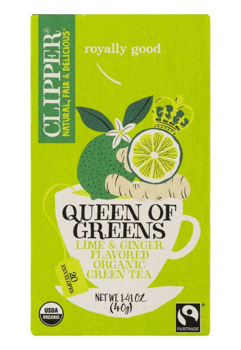 slide 1 of 13, Clipper Queen of Greens Green Tea - 20 ct, 20 ct