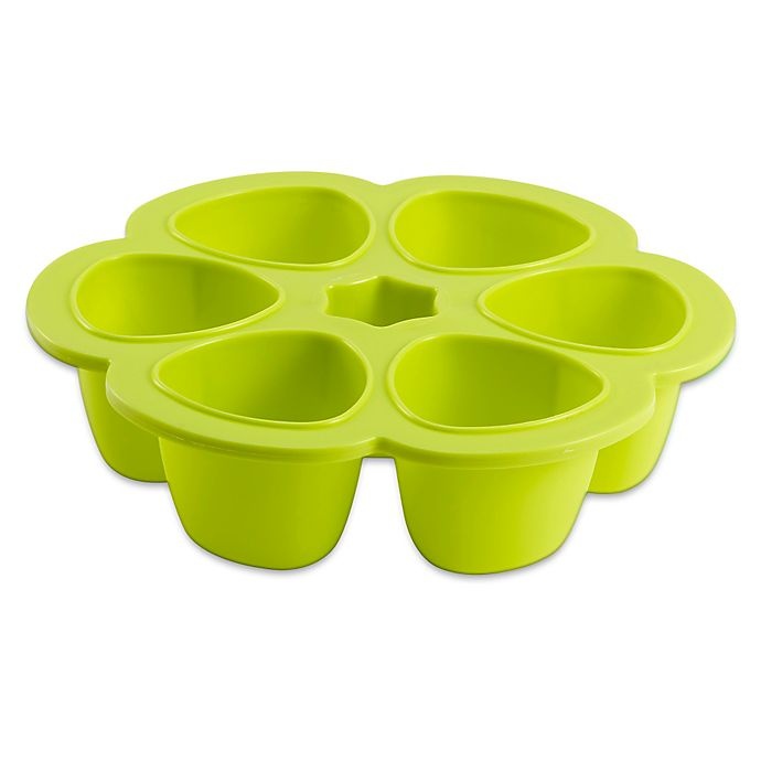 slide 2 of 3, BÉABA Multiportions Tray with Cover - Green, 18 oz