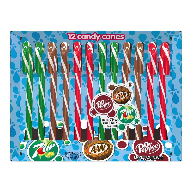 slide 1 of 5, 7UP Candy Canes Soda, 1 ct