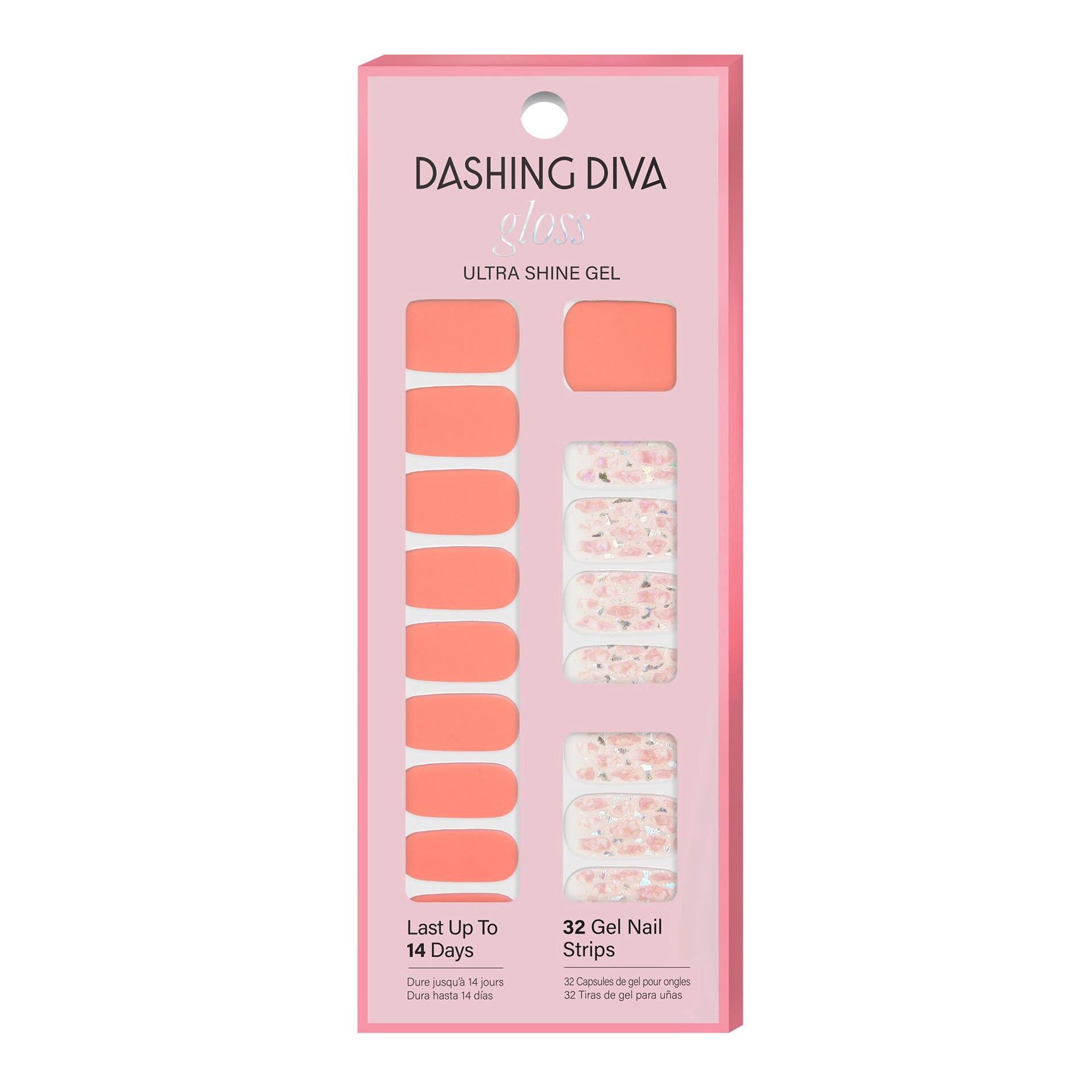 slide 1 of 1, DASHING DIVA Dd Gloss Gel Strip Papa, 32 ct