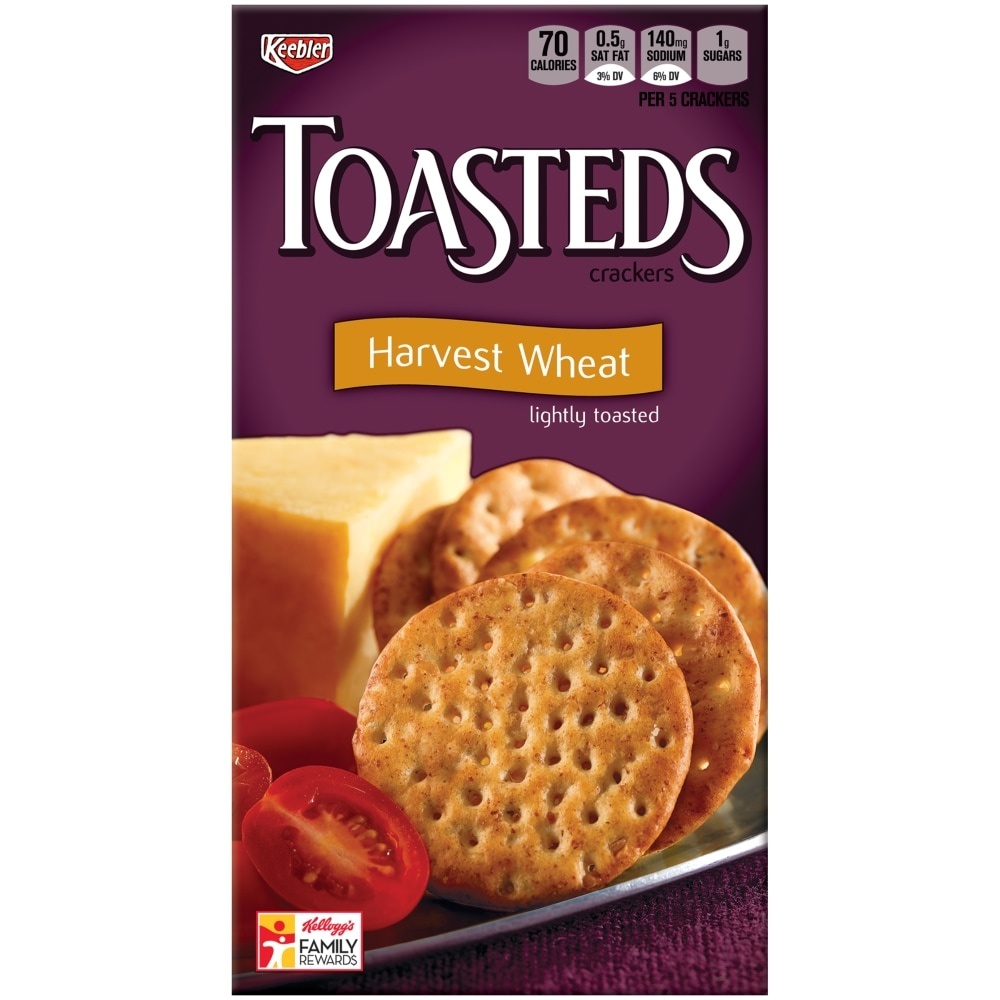 slide 1 of 7, Toasteds Crackers 8 oz, 8 oz