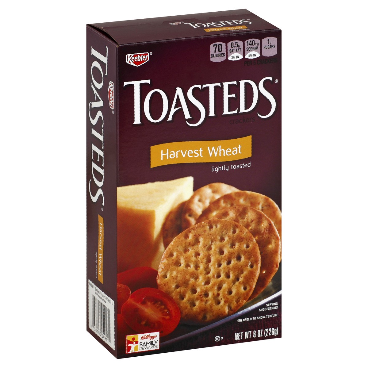 slide 4 of 8, Toasteds Crackers 8 oz, 8 oz