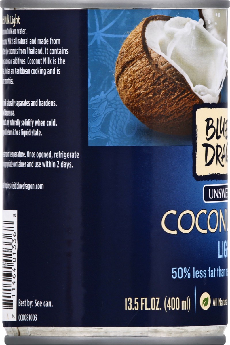 slide 7 of 9, Blue Dragon Light Coconut Milk, 13.5 oz