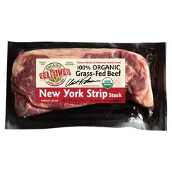 Eel River Organic Grass-Fed New York Strip Steak 8 oz