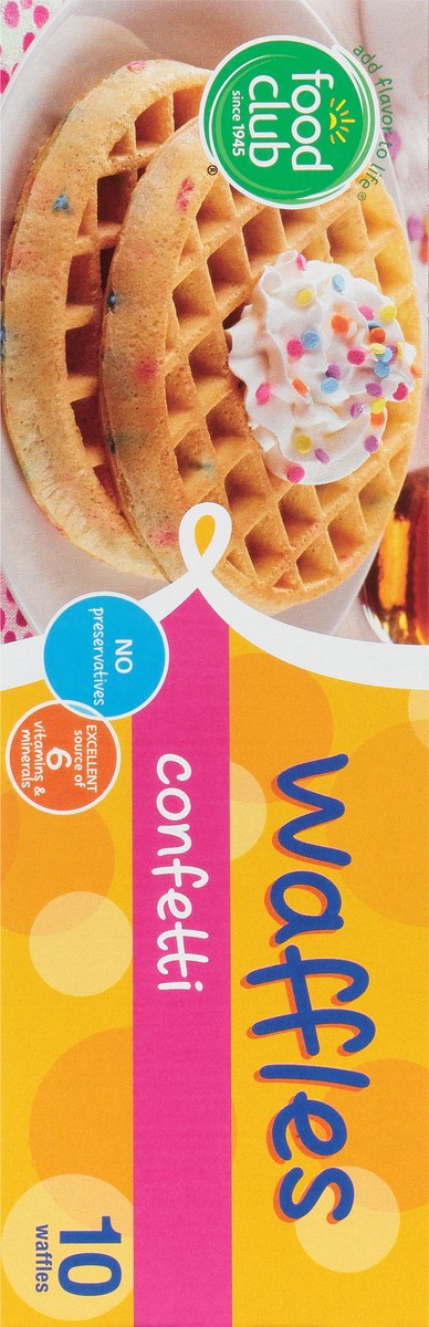 slide 9 of 14, Food Club Confetti Waffles 10 ea, 10 ct