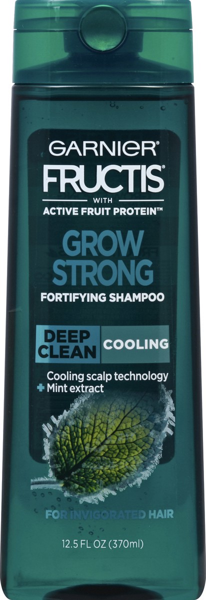 slide 2 of 2, Garnier Shampoo, Fortifying, Deep Clean, Cooling, 12.5 fl oz