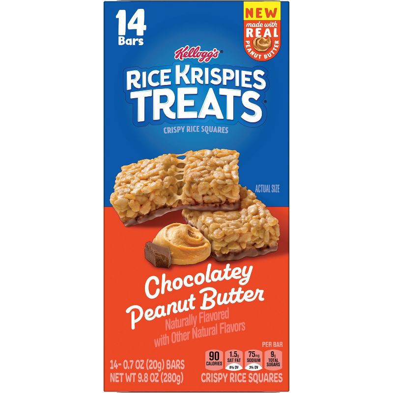 slide 6 of 16, Rice Krispies Treats Chocolatey Peanut Butter Bars - 9.88oz/14ct, 9.88 oz, 14 ct