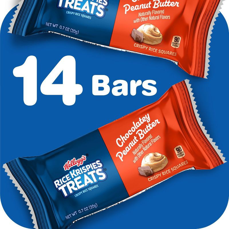 slide 9 of 16, Rice Krispies Treats Chocolatey Peanut Butter Bars - 9.88oz/14ct, 9.88 oz, 14 ct