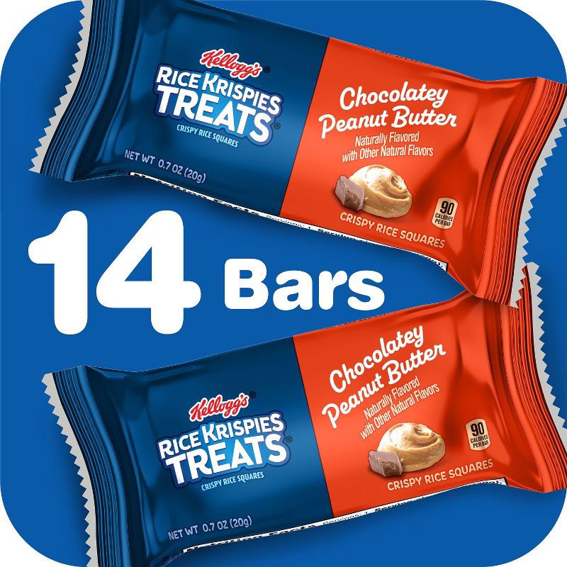 slide 13 of 16, Rice Krispies Treats Chocolatey Peanut Butter Bars - 9.88oz/14ct, 9.88 oz, 14 ct