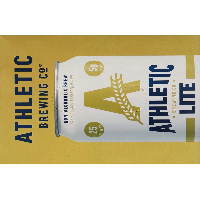 slide 4 of 10, Athletic Brewing Company Lite Non-Alcoholic Lager - 6pk/12 fl oz Cans, 6 ct; 12 fl oz