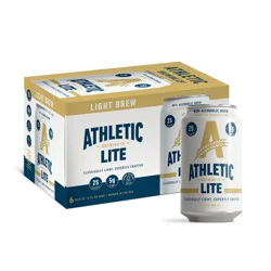 Athletic Brewing Company Lite Non-Alcoholic Beer Lager - 6pk/12 fl oz Cans