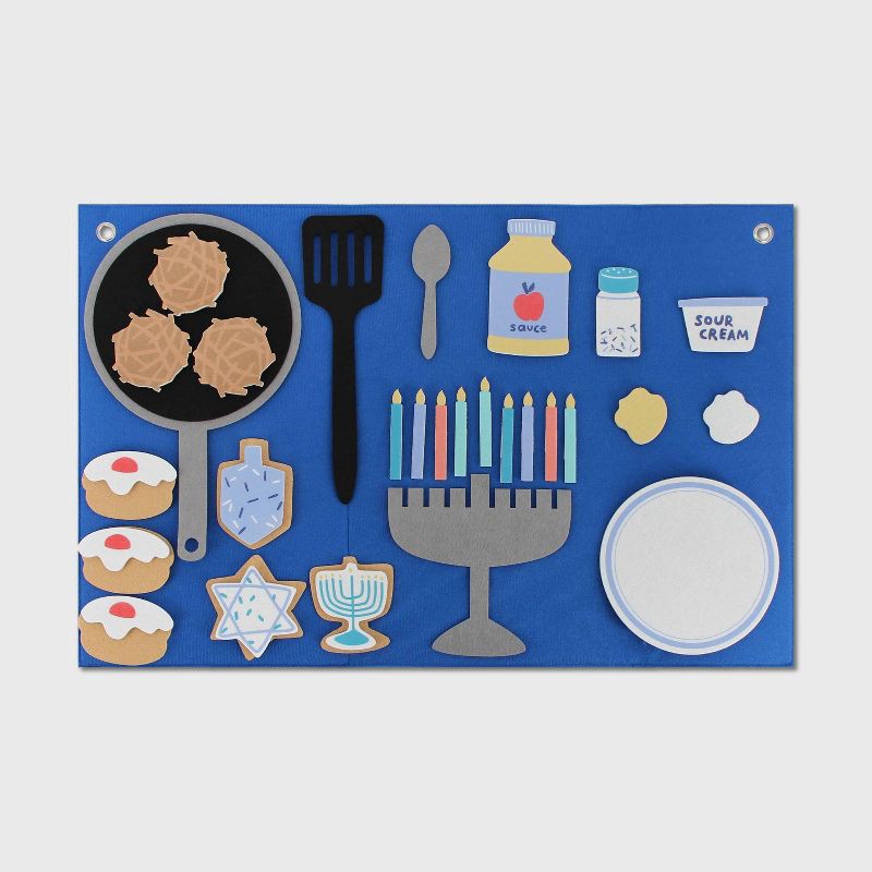 slide 1 of 4, Hanukkah Activity Board Wall Hanging - Spritz™, 1 ct