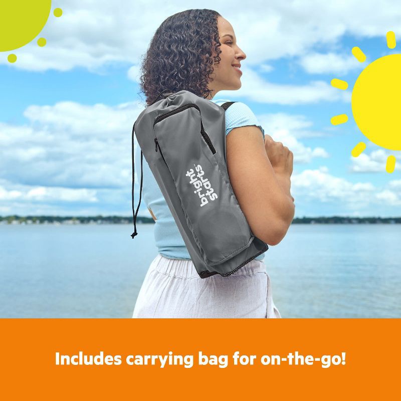 slide 7 of 15, Bright Starts Pop N Sit Portable Booster Seat - Gray, 1 ct