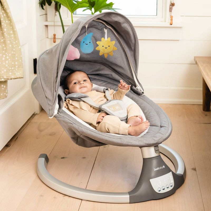 slide 2 of 7, Jool Baby Nova Motorized Infant Baby Swing - Gray, 1 ct