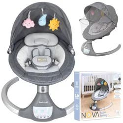Jool Baby Nova Motorized Infant Baby Swing - Gray