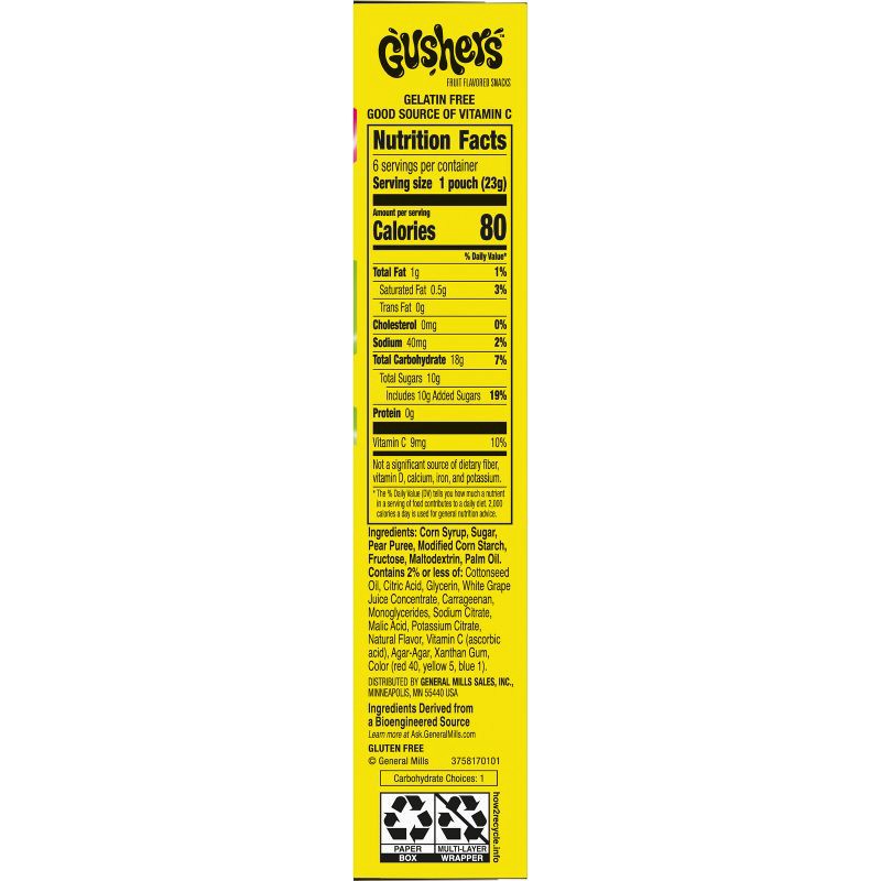 slide 8 of 9, Fruit Gushers Gushers Watermelon Sour Apple Fruit Snacks - 4.8oz/6ct, 4.8 oz, 6 ct