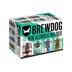 BrewDog Brewing AF Mix Pack Non-Alcoholic Beer - 12pk/12 fl oz Cans