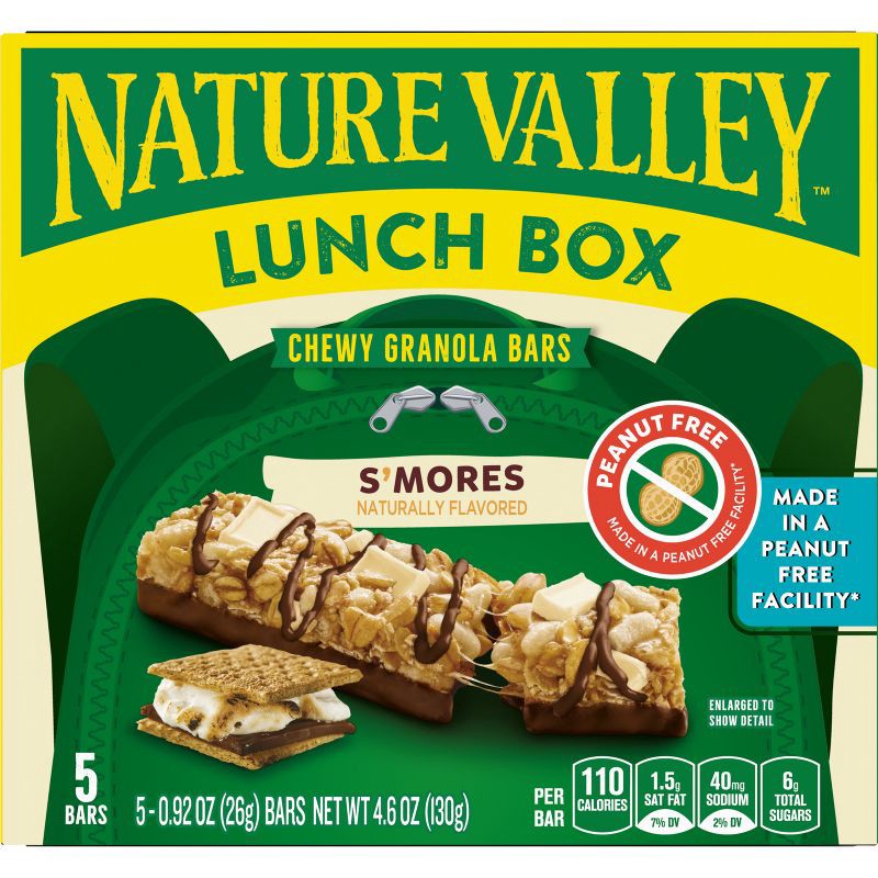 slide 4 of 10, Nature Valley Lunchbox S'mores - 4.59oz/5ct, 4.59 oz, 5 ct
