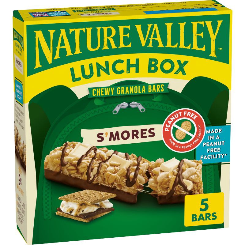 slide 1 of 9, Nature Valley Lunchbox S'mores - 4.59oz/5ct, 4.59 oz, 5 ct