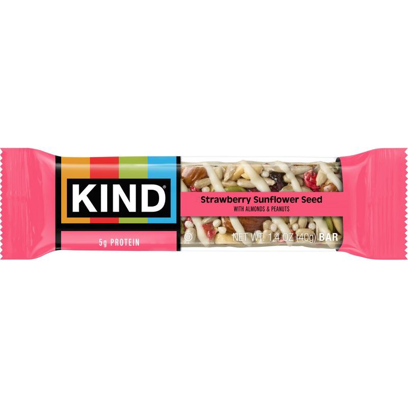 slide 5 of 10, KIND Bars Strawberry Sunflower Seed Gluten Free Snacks - 8.4oz/6ct, 6 ct; 8.4 oz