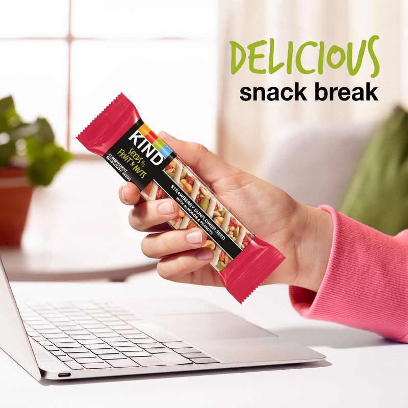 slide 9 of 10, KIND Bars Strawberry Sunflower Seed Gluten Free Snacks - 8.4oz/6ct, 6 ct; 8.4 oz