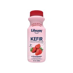 Lifeway Kefir Strawberry Low Fat Milk Smoothie - 8 fl oz