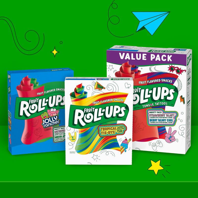 slide 4 of 7, Fruit Roll-Ups Fruit Rollups Sour - 5oz/10ct, 5 oz, 10 ct